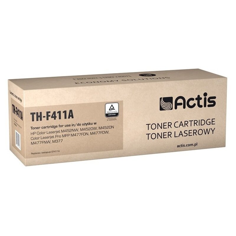 Actis TH-F411A Toner do drukarki HP, Zamiennik HP 410A CF411A; Canon CRG 046 C 1249C002; Standard; 2300 stron; błękitny.
