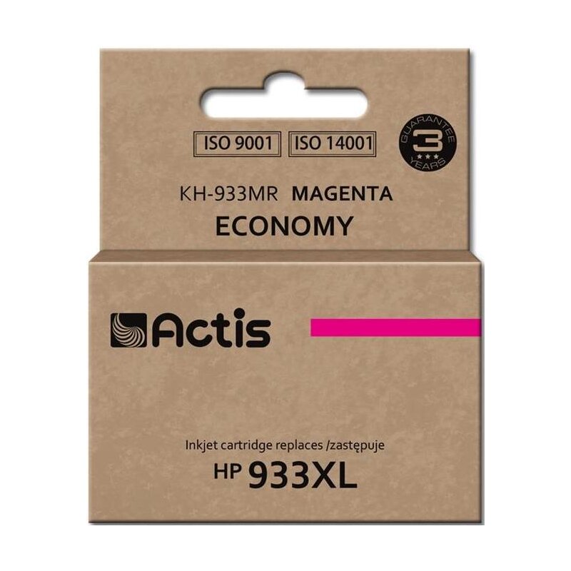 Actis KH-933MR Tusz do drukarki HP, Zamiennik HP 933XL CN055AE; Standard; 13 ml; purpurowy.