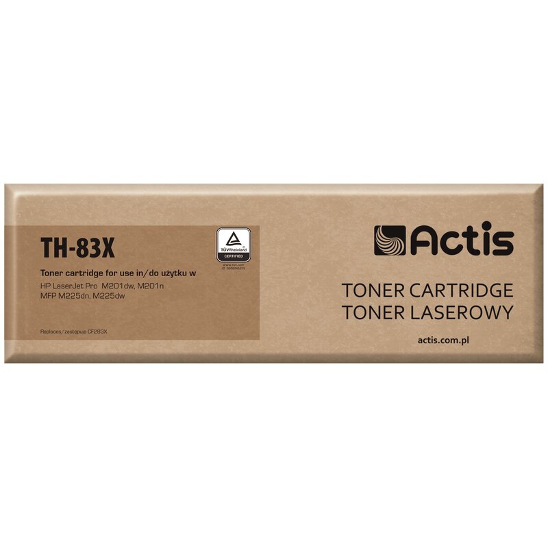 Actis TH-83X Toner do drukarki HP, Zamiennik HP 83X CF283X; CANON CRG-737;  Standard;  2400 stron;  czarny.