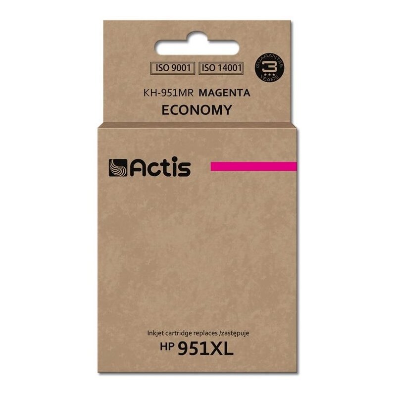 Actis KH-951MR Tusz do drukarki HP, Zamiennik HP 951XL CN047AE; Standard; 25 ml; purpurowy.