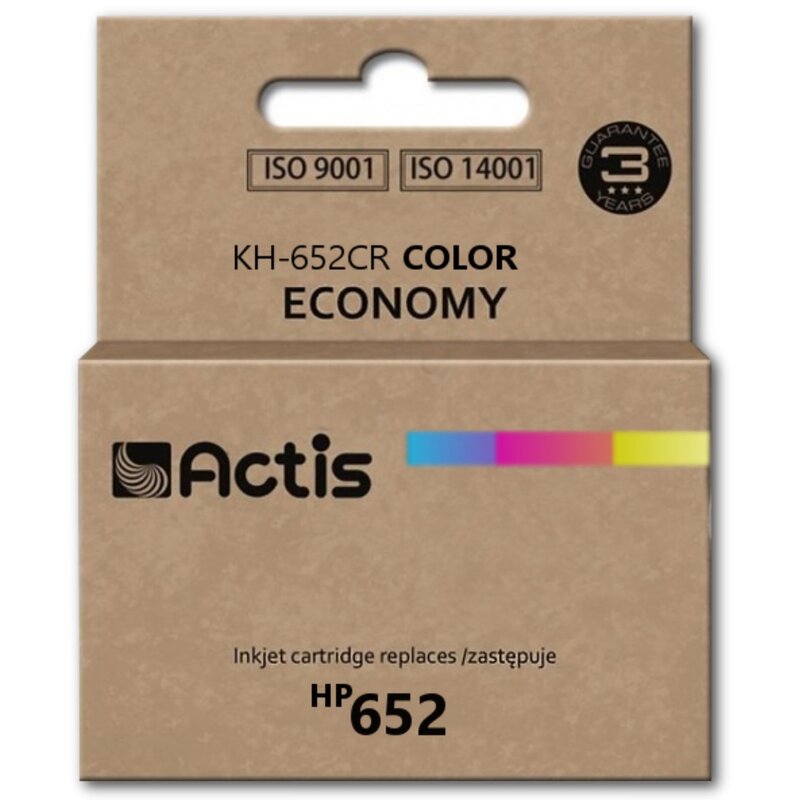 Actis KH-652CR Tusz do drukarki HP, Zamiennik HP 652 F6V24AE; Standard; 15 ml; kolor.