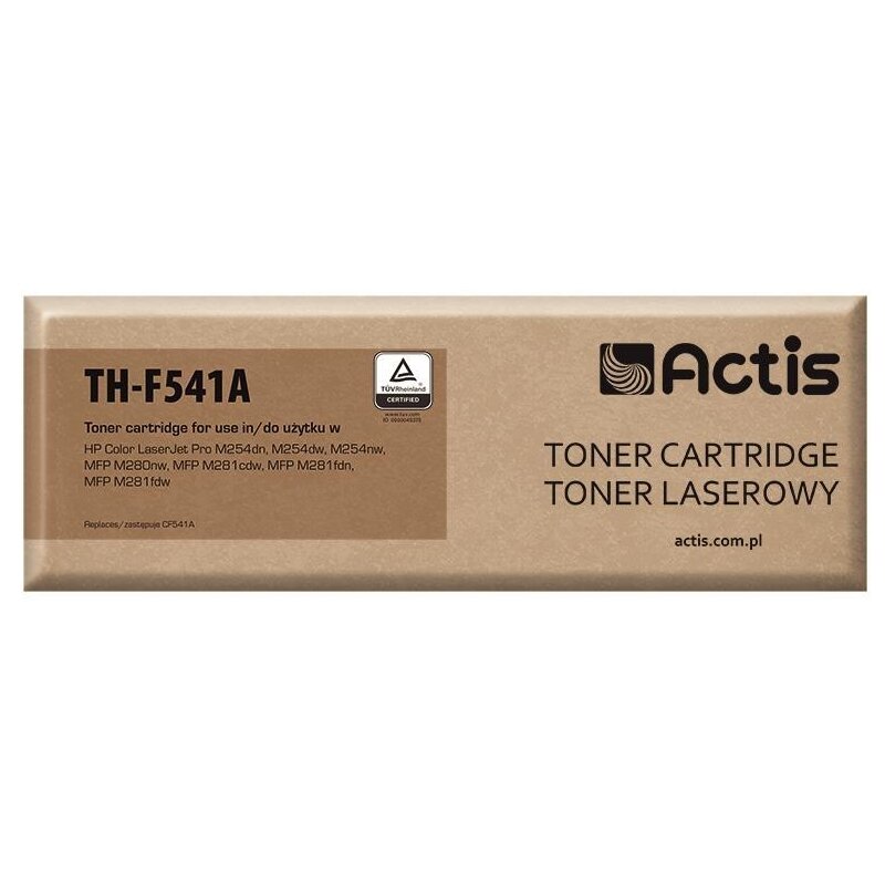 Actis TH-F541A Toner do drukarki HP, Zamiennik HP 203A HP203A CF541A; Standard; 1300 stron; błękitny.