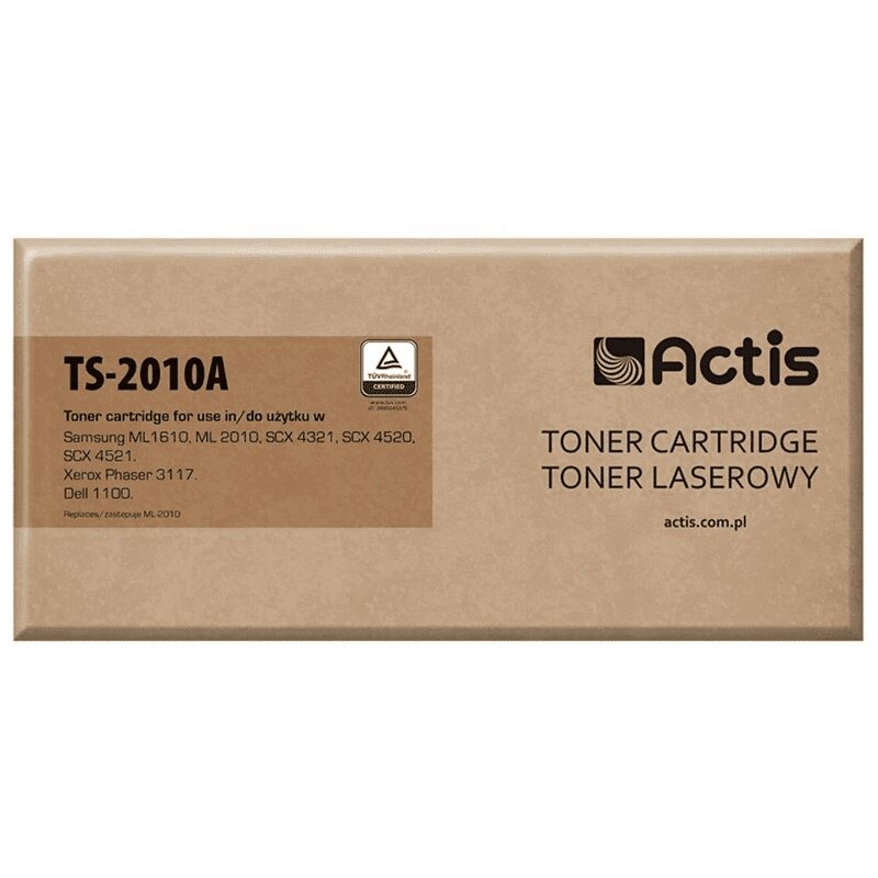 Actis TS-2010A Toner do drukarki Samsung, Zamiennik Samsung ML-1610D2/ ML-2010D3; Standard; 3000 stron; czarny.