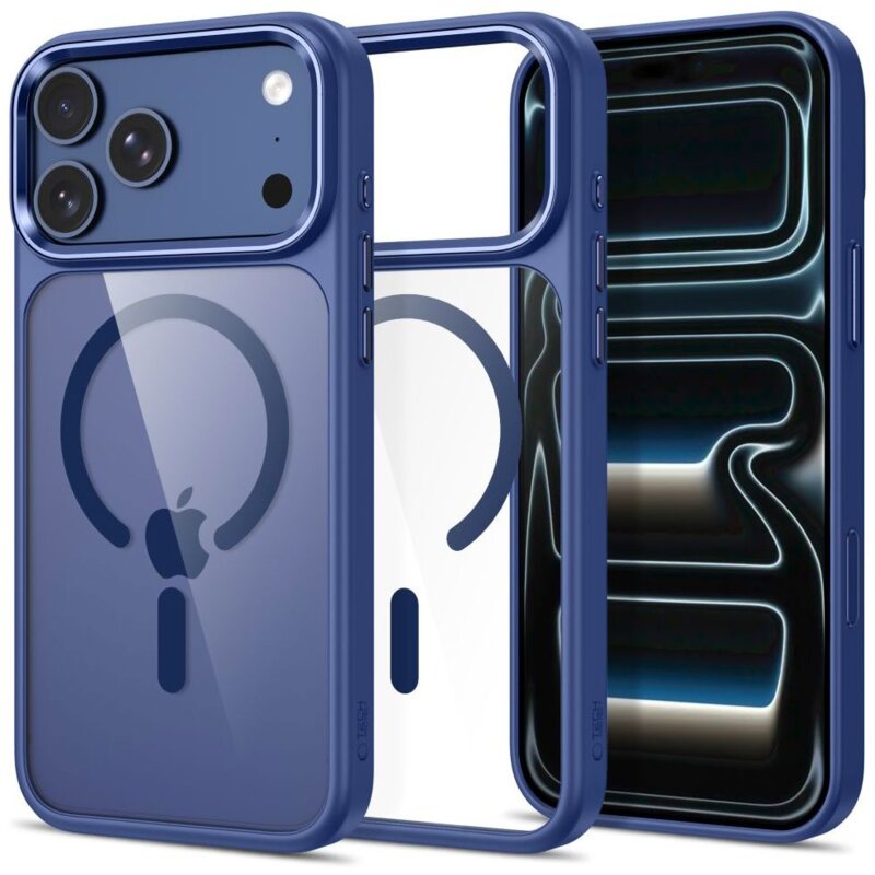Tech-Protect MagMat MagSafe CC do iPhone 18 Pro / 17 Pro Ciemnoniebieski