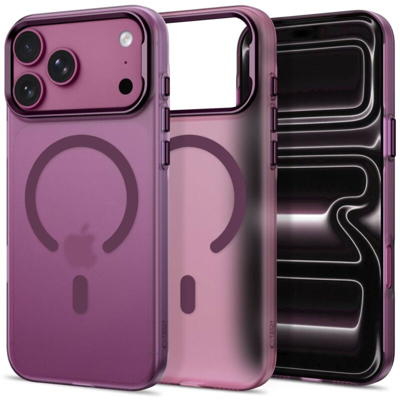 Etui TECH-PROTECT MagZero MagSafe do Apple iPhone 17 Pro/18 Pro Ciemna wiśnia matowy