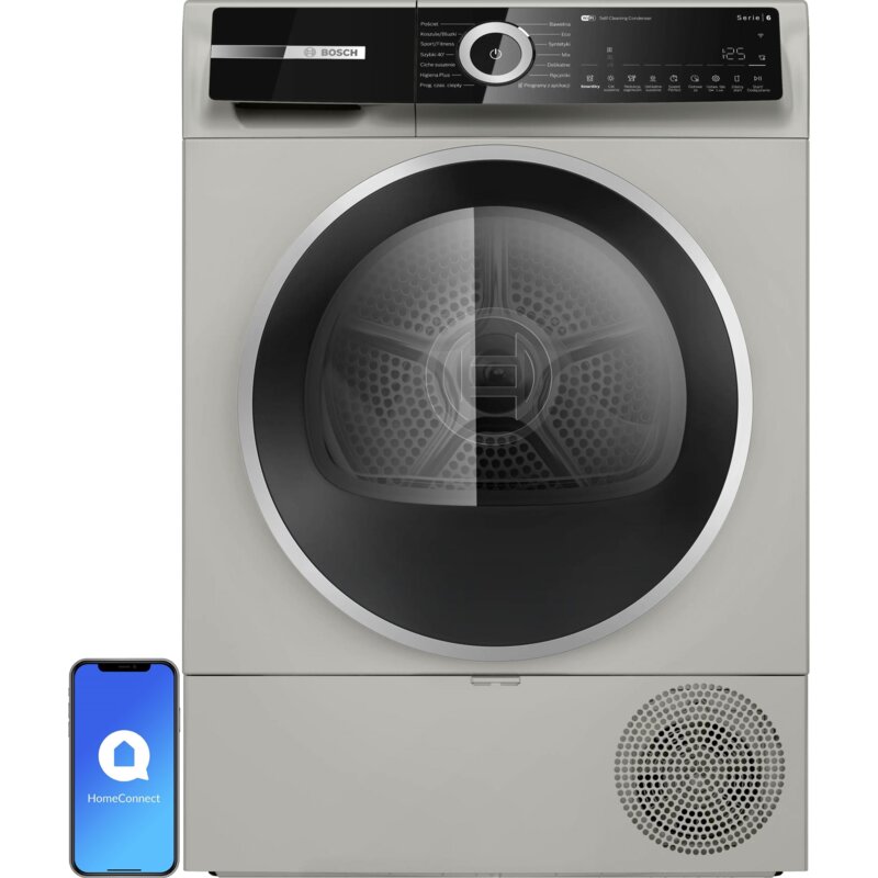 Suszarka BOSCH Serie 6 WQN246DXPL 64.8cm Sterowanie smartfonem