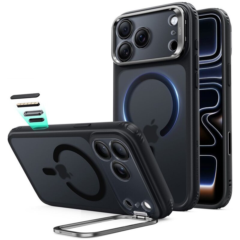 ESR Classic Hybrid Kickstand Magsafe do iPhone 18 Pro / 17 Pro Czarny