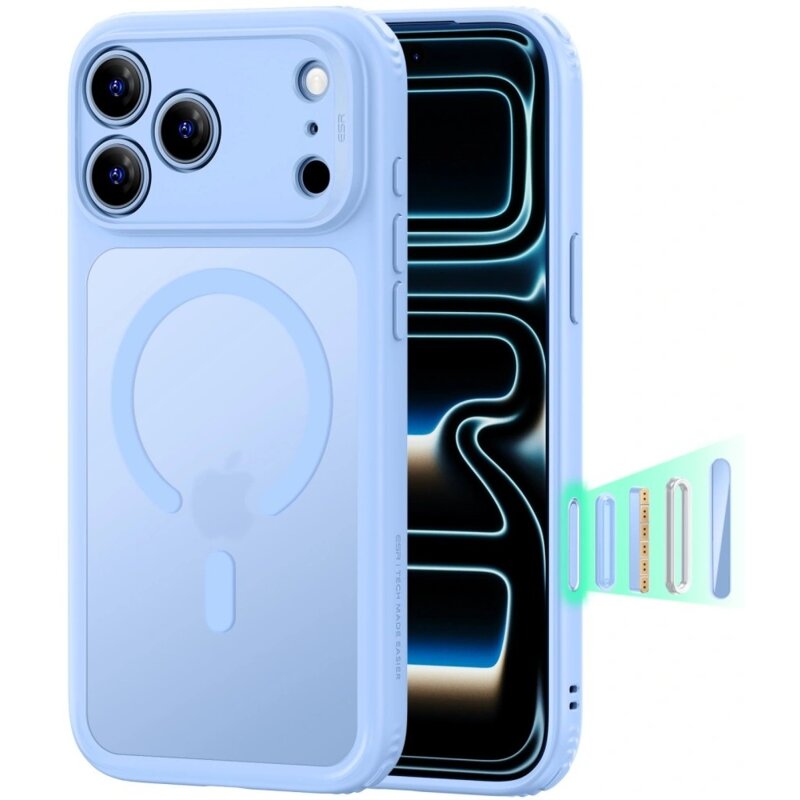 ESR Classic Hybrid Magsafe do iPhone 18 Pro Max / 17 Pro Max Jasnoniebieski