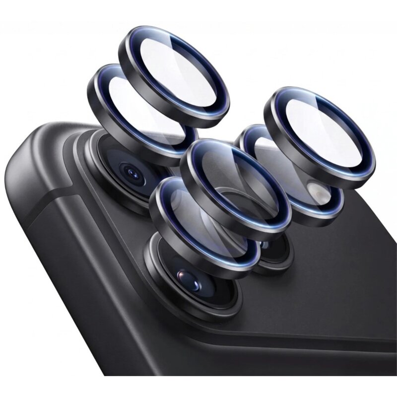 Szkło hartowane na obiektyw ESR Armorite Camera Protector do Apple iPhone 18 Pro/18 Pro Max Czarny (2 szt.)