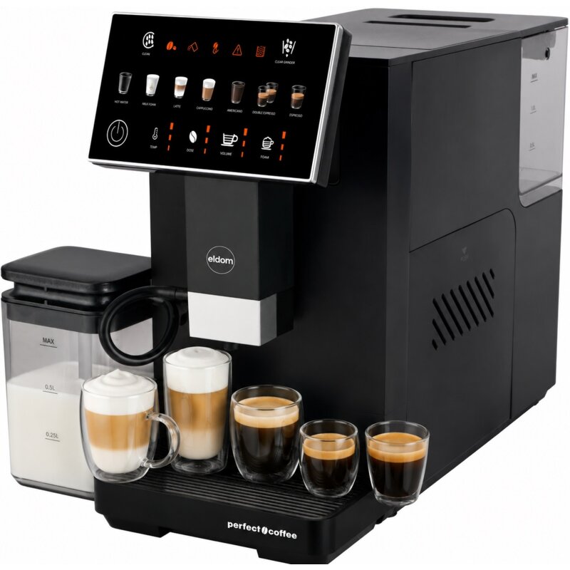 EKSPRES DO KAWY AUTOMATYCZNY CIŚNIENIOWY 20BAR 1400W MŁYNEK+SPIENIACZ ECA10