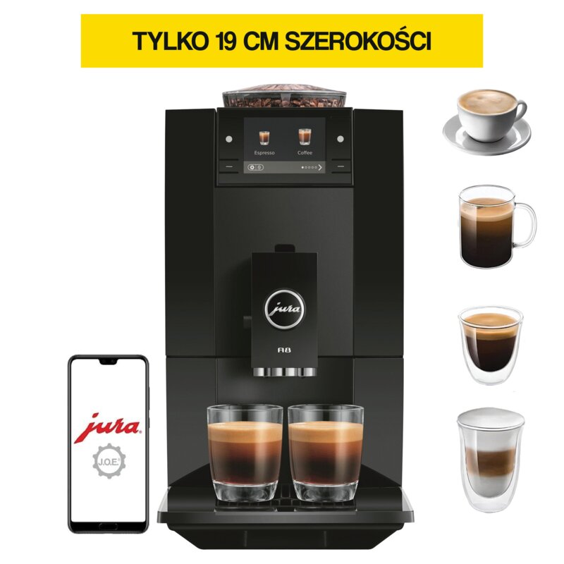 JURA A8 Piano Black EA (15736)