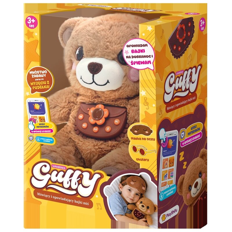 Maskotka PLAYSHIFU Lovabies Guffy Miś Opowiadający Bajki 011-SHIFU074OF