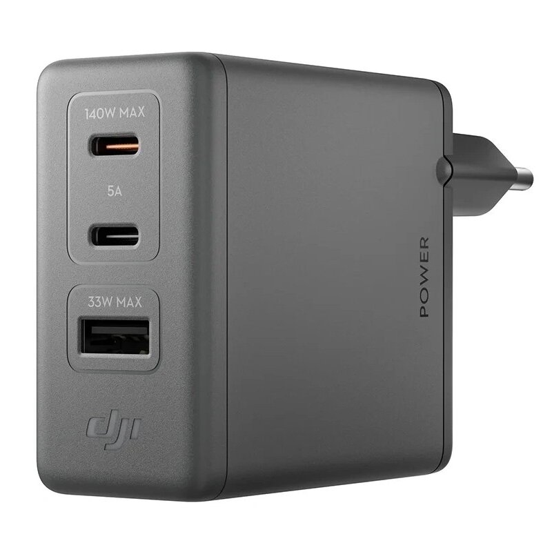 Ładowarka sieciowa DJI Power CDT01-EU 140W GaN Czarny ładowarka do telefonu USB, USB-C
