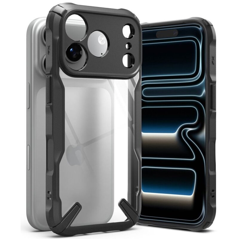 Etui RINGKE Fusion X do Apple iPhone 17 Pro Max/18 Pro Max Czarno-przezroczysty