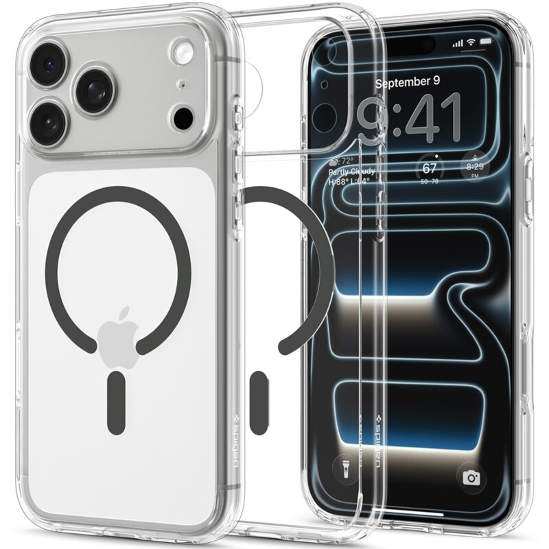 Etui SPIGEN Ultra Hybrid MagSafe do Apple iPhone 17 Pro Max/18 Pro Max Przezroczysto-grafitowy