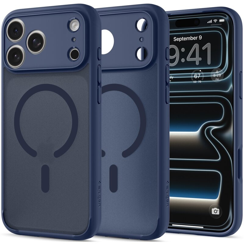 Etui SPIGEN Ultra Hybrid MagSafe do Apple iPhone 17 Pro Max/18 Pro Max Niebieski
