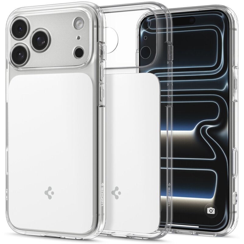 Etui SPIGEN Ultra Hybrid T MagSafe do Apple iPhone 18 Pro/17 Pro Biały