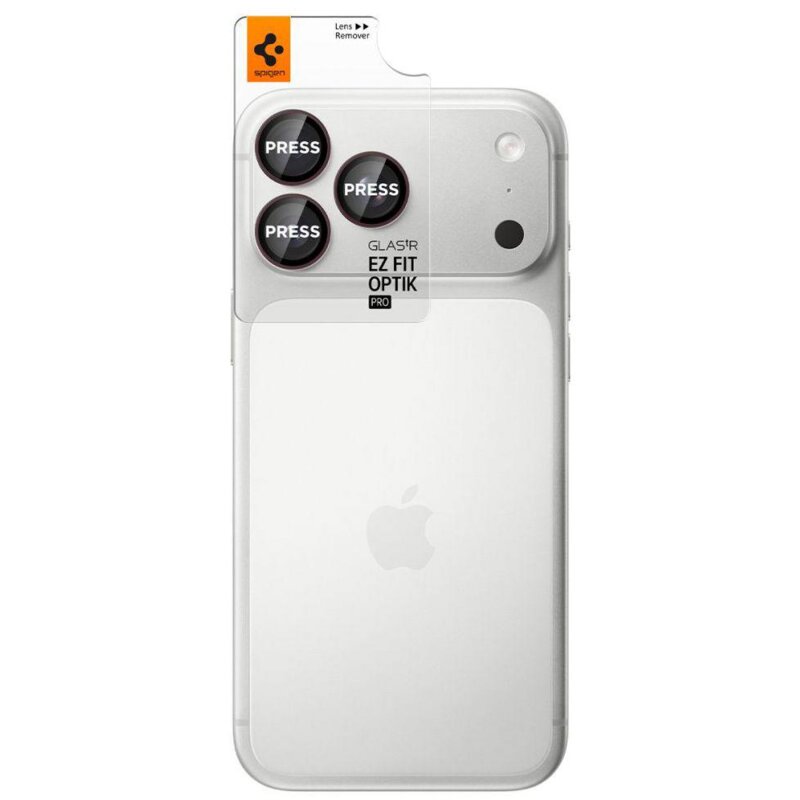 Szkło hartowane na obiektyw SPIGEN Optik Pro Glas Tr do Apple iPhone 18 Pro/18 Pro Max Burgundowy (2 szt.)