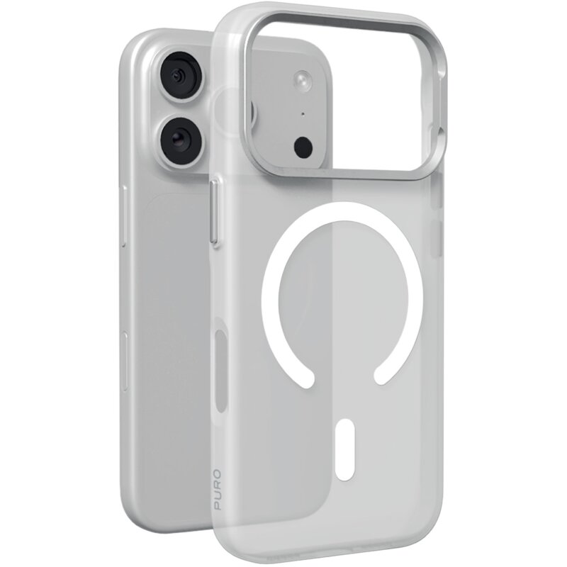 Etui PURO Lightfeel Mag MagSafe do Apple iPhone 18 Pro Max Biały