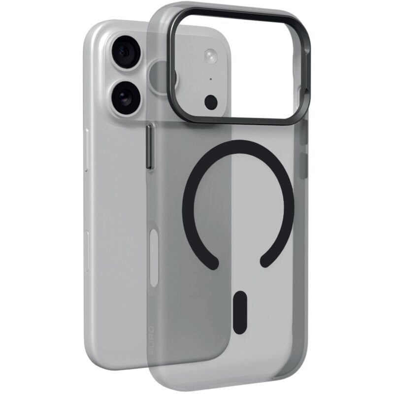 Etui PURO Lightfeel Mag do Apple iPhone 17 Pro Max/18 Pro Max Czarny