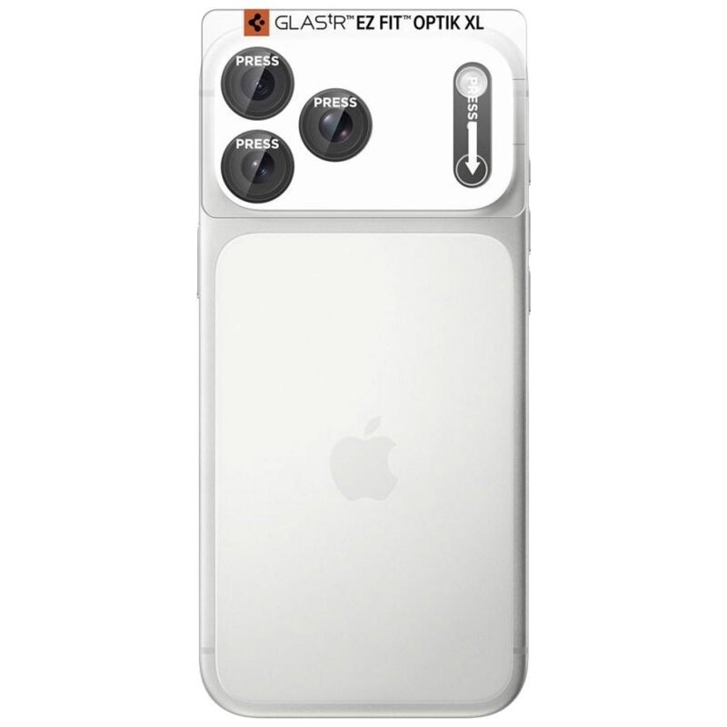 Nakładka na obiektyw SPIGEN Optik Pro XL Glas. Tr Ez Fit do Apple iPhone 18 Pro Ciemnoszary