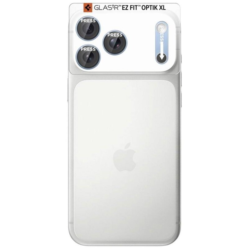 Nakładka na obiektyw SPIGEN Optik Pro XL Glas. Tr Ez Fit do Apple iPhone 18 Pro Jasnoniebieski