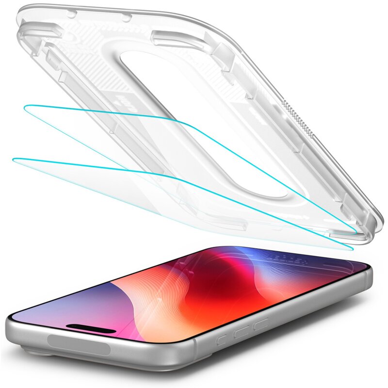 Szkło hartowane SPIGEN Glas.tR EZ Fit Pro HD AC do Apple iPhone 16 Pro/17 Pro/18 Pro (2 szt.)