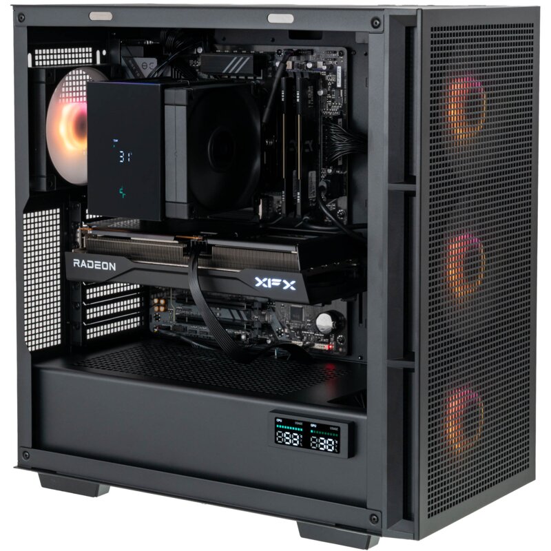 Komputer MAD DOG DEEPCOOL-A38DR32 R5-7500F 32GB RAM 1TB SSD Radeon RX9060XT Wi-Fi