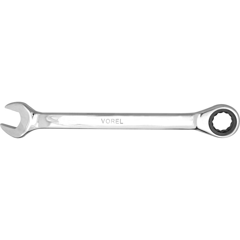Klucz płasko-oczkowy z grzechotką VOREL 52659 72T 19 mm