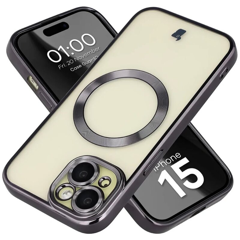 Bizon Case GuardO do iPhone 15 Czarny