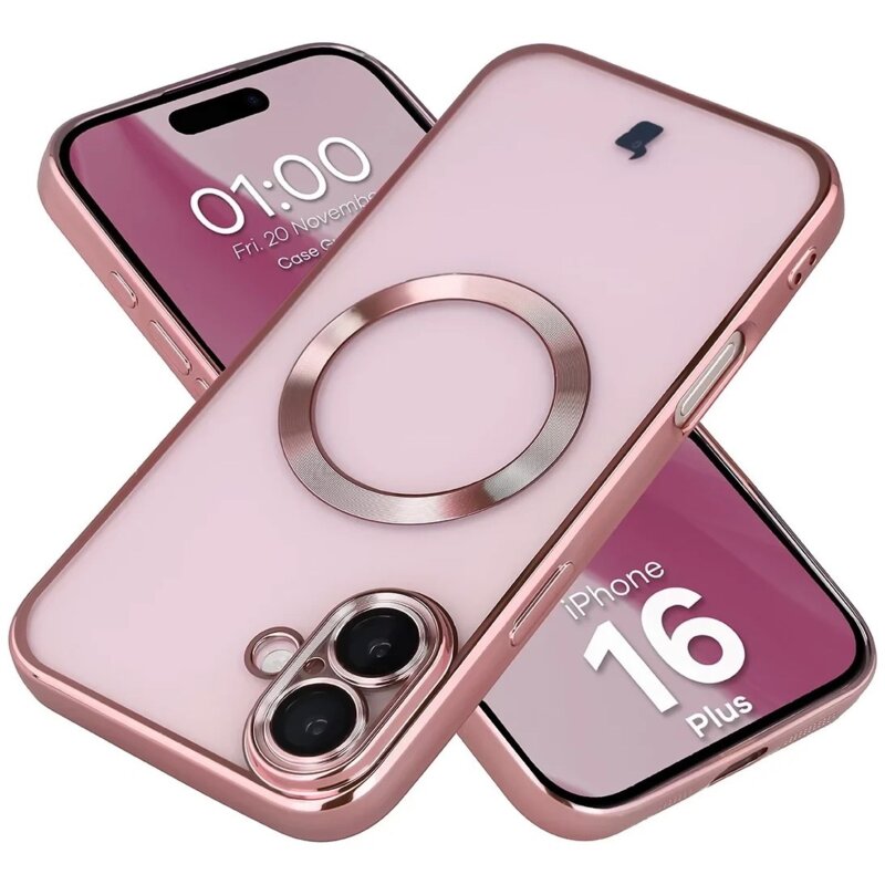 Bizon Case GuardO do iPhone 16 Plus Jasnoróżowy