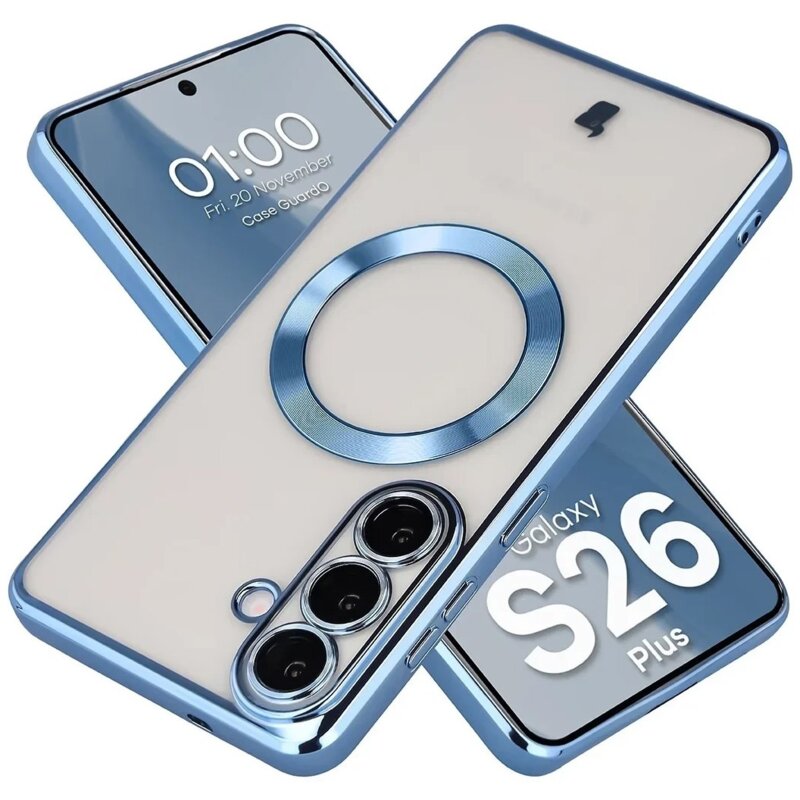 Bizon Case GuardO do Galaxy S26 Plus Jasnoniebieski