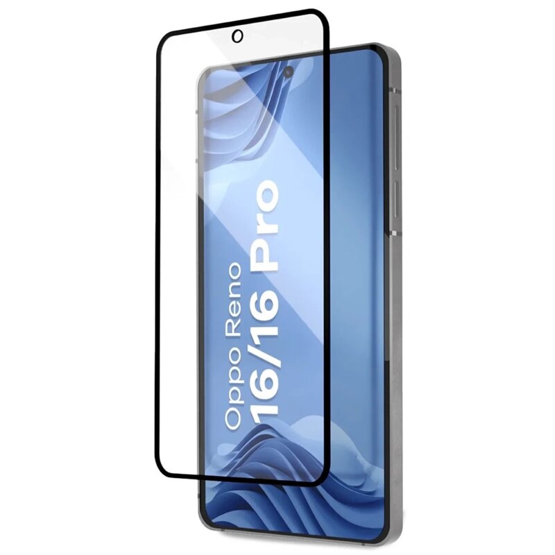 Szkło hartowane BIZON Glass Aplikator Edge do Oppo Reno 16 / Reno 16 Pro 5G