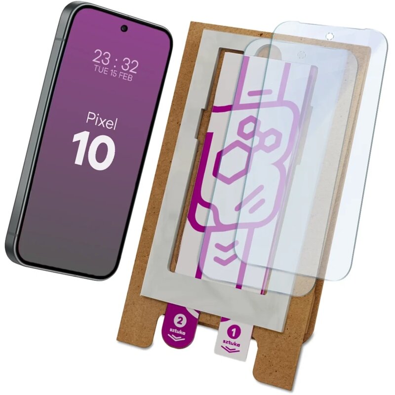 Szkło hybrydowe BIZON Eplikator Hybrid Mule do Google Pixel 10 (2 szt.)