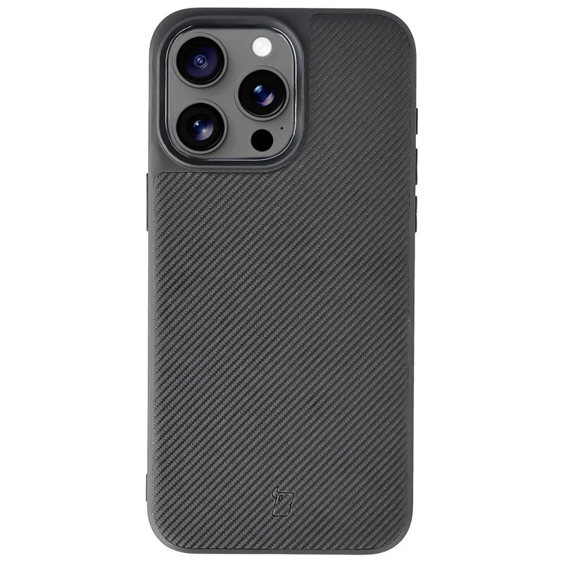 Bizon Case CarbO do iPhone 15 Pro Max Czarny