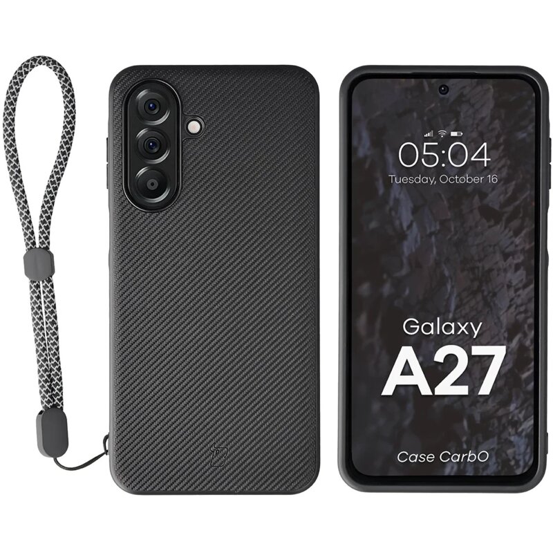 Etui BIZON Case CarbO MagSafe do Samsung Galaxy A27 5G Czarny