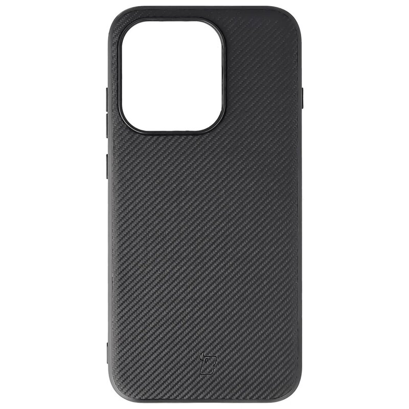 Etui BIZON Case CarbO MagSafe do Oppo Reno 16/Reno 16 Pro 5G Czarny