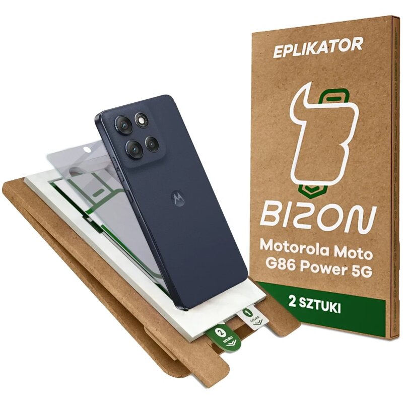Szkło hybrydowe BIZON Eplikator Hybrid Shadow do Motorola Moto G86 Power 5G (2 szt.)