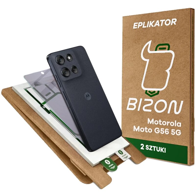 Szkło hybrydowe BIZON Eplikator Hybrid Shadow do Motorola Moto G56 5G (2 szt.)