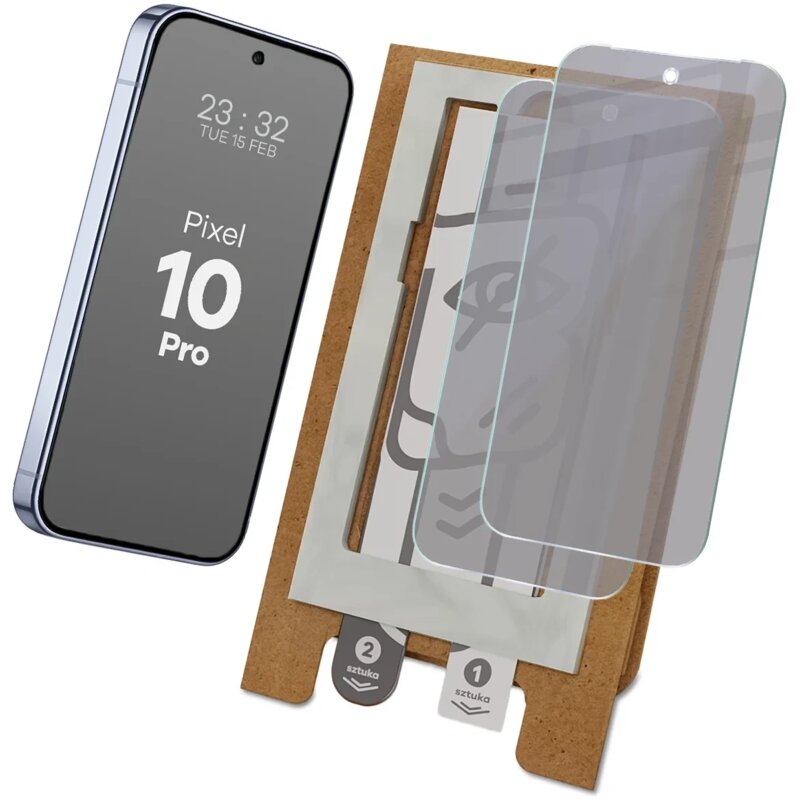 Szkło hybrydowe BIZON Eplikator Hybrid Shadow do Google Pixel 10 Pro (2 szt.)