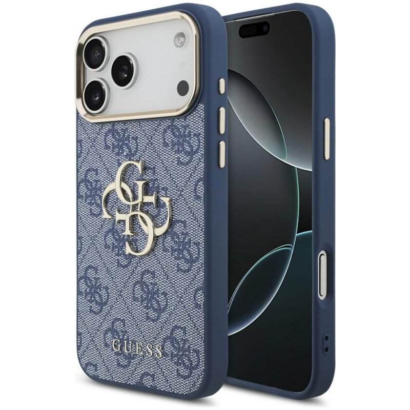 Etui GUESS 4G Big 4G Classic Logo do Apple iPhone 17 Pro Max/18 Pro Max Niebieski