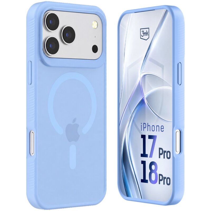 3mk Hardy Hazy MagCase do iPhone 18 Pro/ 17 Pro Niebieski