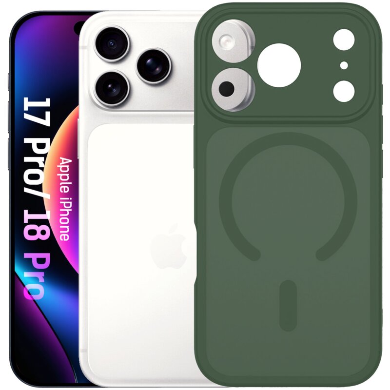 Etui XLINE Colorfull GuardX MagSafe do Apple iPhone 17 Pro/18 Pro Zielony