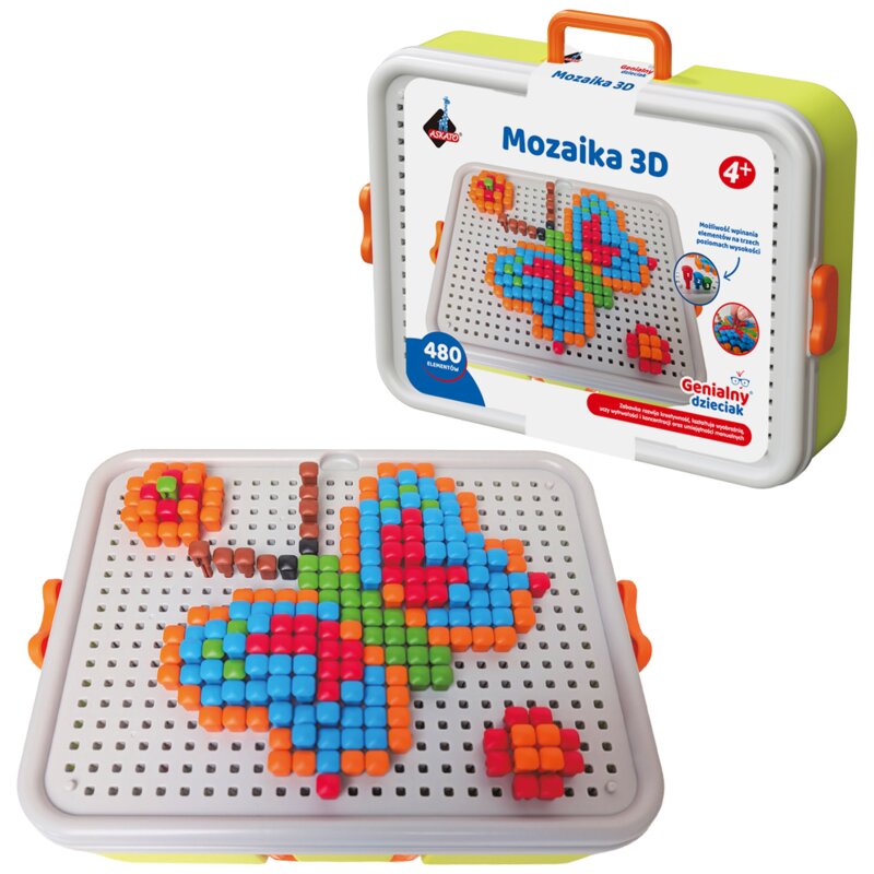 Zestaw kreatywny ASKATO Genialny dzieciak Mozaika 3D