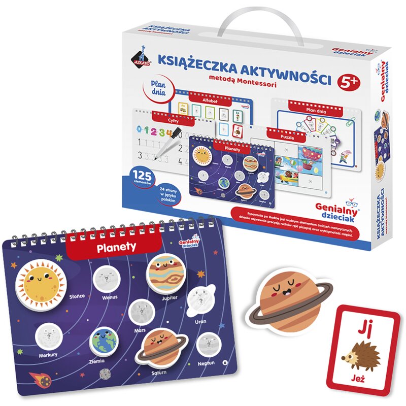 Zabawka edukacyjna ASKATO Genialny dzieciak Książeczka Plan dnia 910947