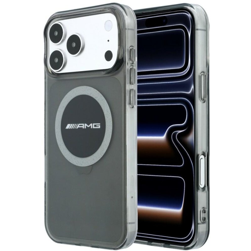 Etui AMG IML Transparent Bicolor Block MagSafe do Apple iPhone 17 Pro Max/18 Pro Max Czarny