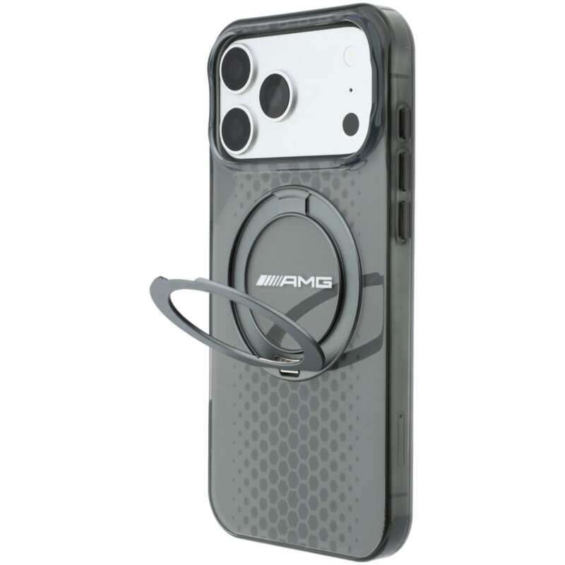 Etui AMG IML Double Layer Urban Line with Ring Stand MagSafe do Apple iPhone 17 Pro Max/18 Pro Max Szary