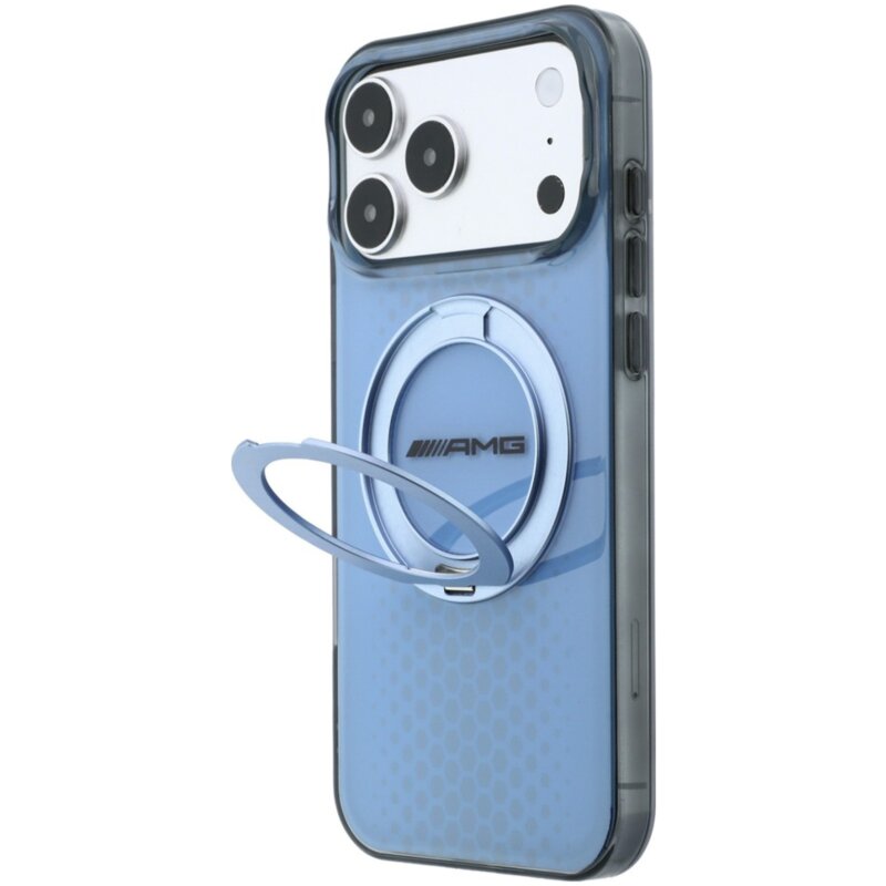 Etui AMG IML Double Layer Urban Line with Ring Stand MagSafe do Apple iPhone 17 Pro Max/18 Pro Max Niebieski
