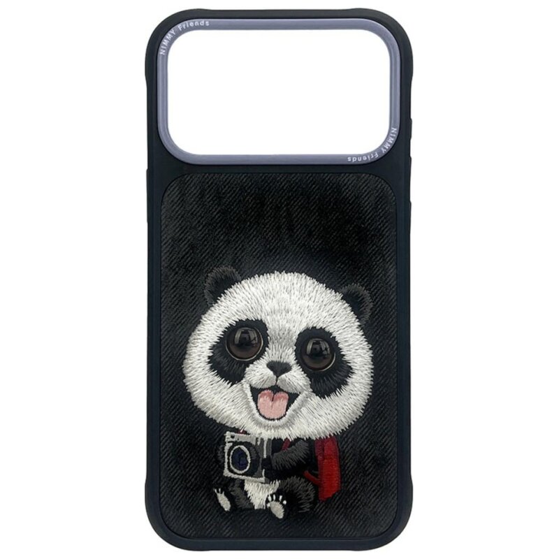 Etui NIMMY Big Eye Giant Panda do Apple iPhone 17 Pro Max/18 Pro Max Czarny