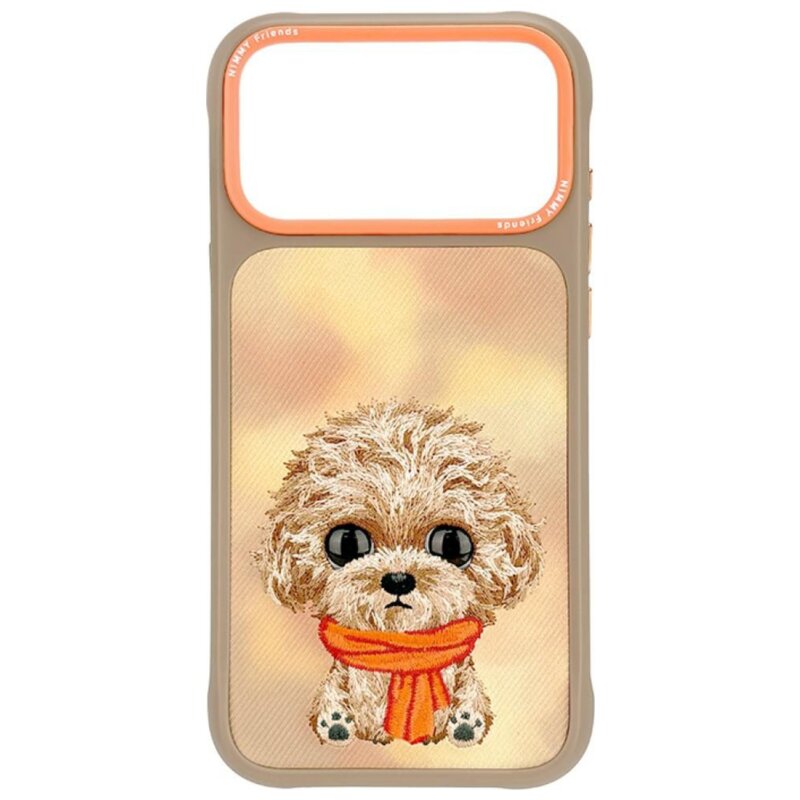Etui NIMMY Big Eye Teddy Poodle do Apple iPhone 17 Pro Max/18 Pro Max Brązowy